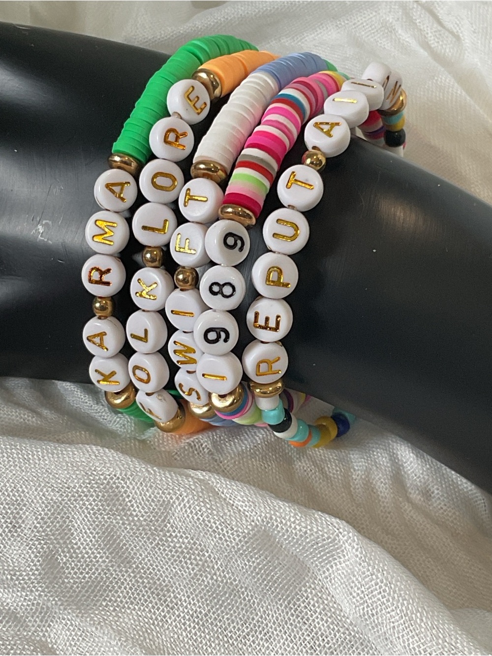 Taylor Swift Eras Tour Beaded Friendship Bracelets Stack - Set of 5